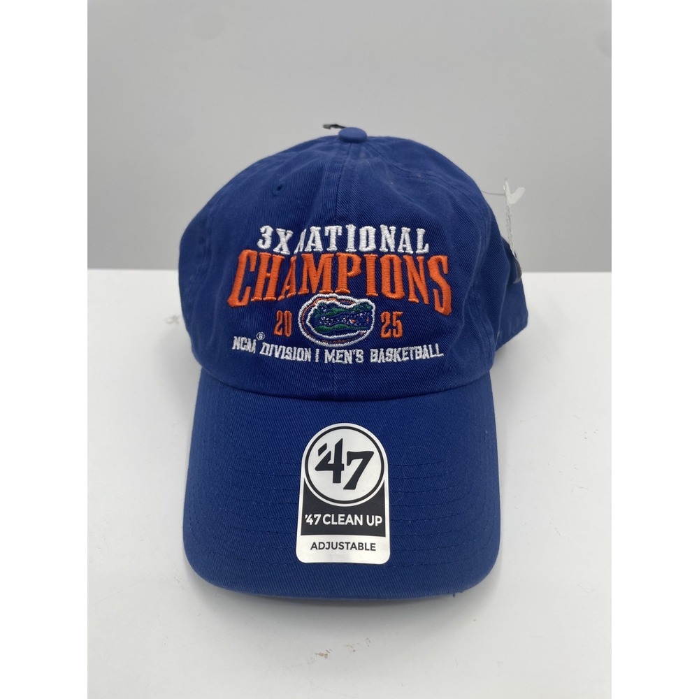 47' Clean Up Florida Gators Basketball Hat Men's OS Blue National Champions NWT
